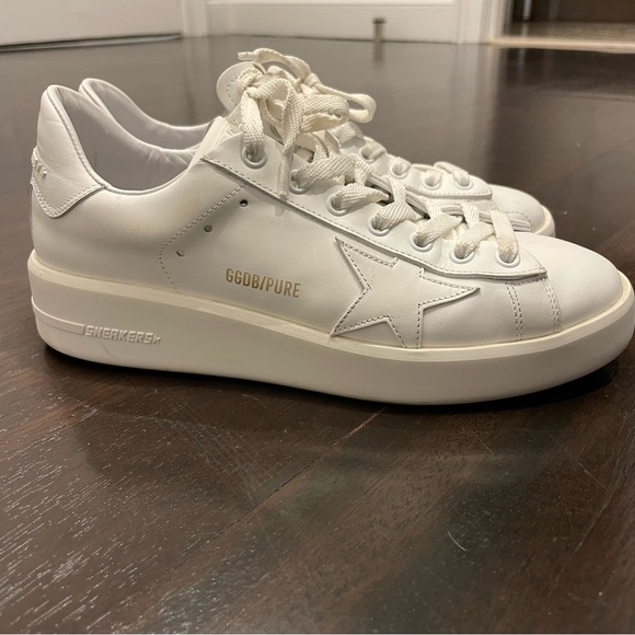 Golden Goose Women’s Purestar Sneakers in White - Picture 4 of 10